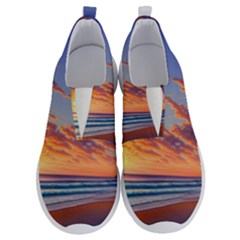 Summer Sunset Over Beach No Lace Lightweight Shoes by GardenOfOphir