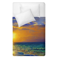 Nature Sunset Duvet Cover Double Side (single Size) by GardenOfOphir