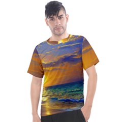 Nature Sunset Men s Sport Top by GardenOfOphir