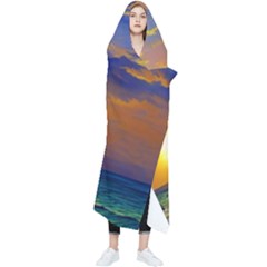 Nature Sunset Wearable Blanket by GardenOfOphir