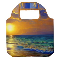 Nature Sunset Premium Foldable Grocery Recycle Bag by GardenOfOphir