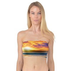 Summer Sunset Over The Ocean Bandeau Top by GardenOfOphir