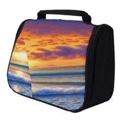 Summer Sunset Over The Ocean Full Print Travel Pouch (small) by GardenOfOphir