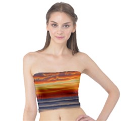 Nature s Sunset Over Beach Tube Top by GardenOfOphir