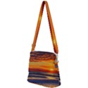 Nature s Sunset Over Beach Zipper Messenger Bag View2