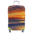 Nature s Sunset Over Beach Luggage Cover (Medium) View1