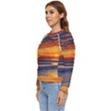 Nature s Sunset Over Beach Women s Long Sleeve Raglan Tee View2