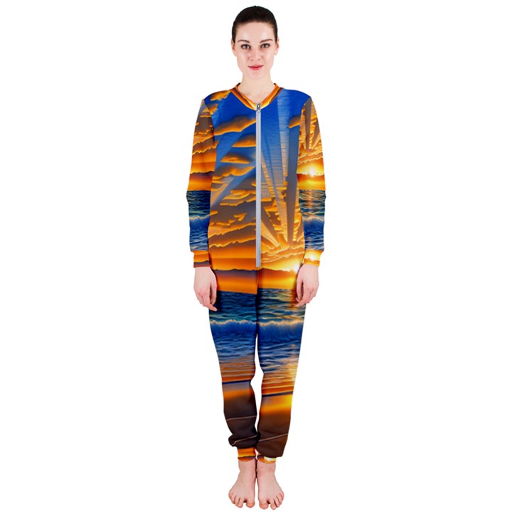 Sunset Scenic View Photography OnePiece Jumpsuit (Ladies)