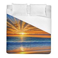 Sunset Scenic View Photography Duvet Cover (full/ Double Size) by GardenOfOphir