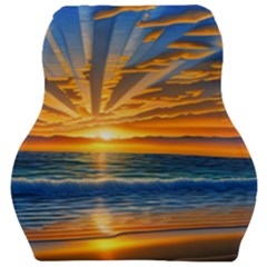 Sunset Scenic View Photography Car Seat Velour Cushion  by GardenOfOphir