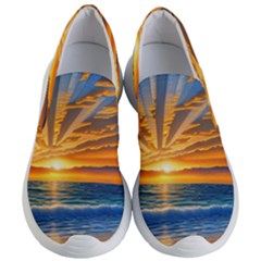 Sunset Scenic View Photography Women s Lightweight Slip Ons by GardenOfOphir