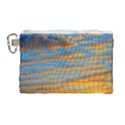 Orange Sunset On The Beach Canvas Cosmetic Bag (Large) View1