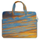 Orange Sunset On The Beach MacBook Pro 13  Double Pocket Laptop Bag View1