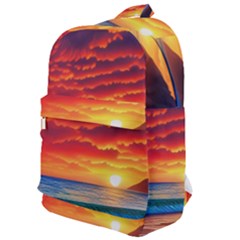 Sunset Over The Ocean Classic Backpack by GardenOfOphir