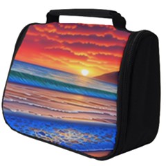 Sunset Over The Ocean Full Print Travel Pouch (big) by GardenOfOphir