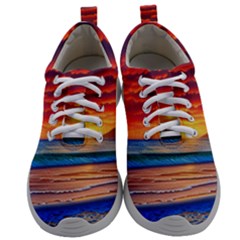 Sunset Over The Ocean Mens Athletic Shoes by GardenOfOphir