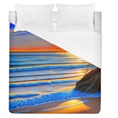 Tropical Sunset Duvet Cover (queen Size) by GardenOfOphir