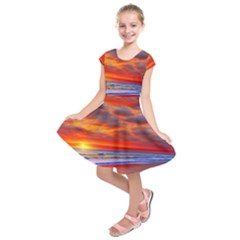 Golden Sun Kids  Short Sleeve Dress by GardenOfOphir