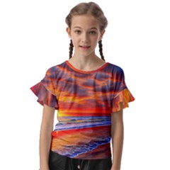 Golden Sun Kids  Cut Out Flutter Sleeves by GardenOfOphir