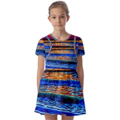 Island Dreams Kids  Short Sleeve Pinafore Style Dress