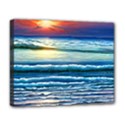 Sunset Beach Waves Deluxe Canvas 20  x 16  (Stretched) View1