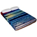 Sunset Beach Waves Fitted Sheet (Queen Size) View2