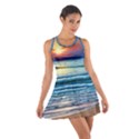 Sunset Beach Waves Cotton Racerback Dress View1