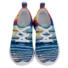 Sunset Beach Waves Running Shoes by GardenOfOphir