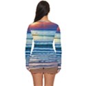 Sunset Beach Waves Long Sleeve Boyleg Swimsuit View4