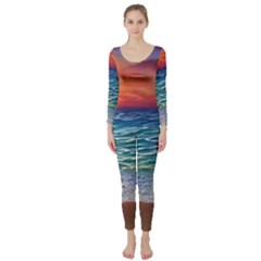 Nature s Beauty Long Sleeve Catsuit by GardenOfOphir