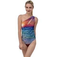 Nature s Beauty To One Side Swimsuit by GardenOfOphir