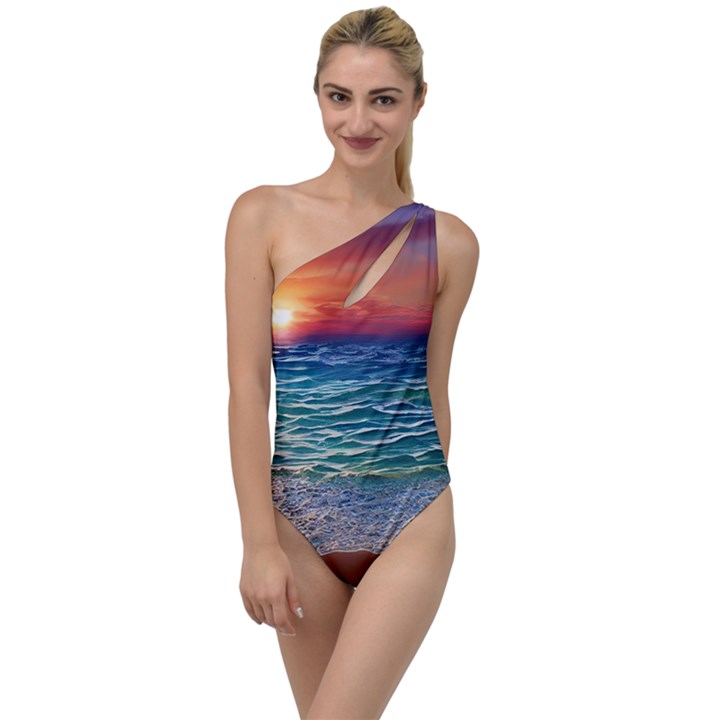 Nature s Beauty To One Side Swimsuit