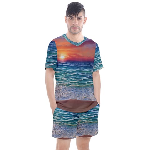 Nature s Beauty Men s Mesh Tee And Shorts Set by GardenOfOphir