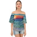 Nature s Beauty Off Shoulder Short Sleeve Top View1