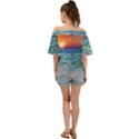 Nature s Beauty Off Shoulder Short Sleeve Top View2