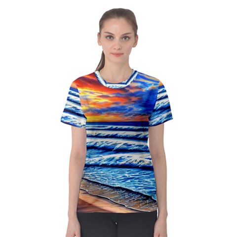 Sandy Beach Dreams Women s Sport Mesh Tee by GardenOfOphir