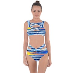 Sandy Beach Dreams Bandaged Up Bikini Set  by GardenOfOphir