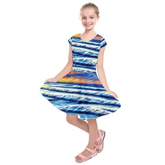 Sandy Beach Dreams Kids  Short Sleeve Dress by GardenOfOphir