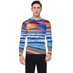 Sandy Beach Dreams Men s Long Sleeve Rash Guard by GardenOfOphir