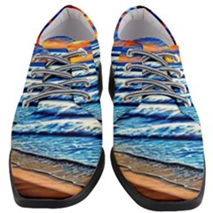 Sandy Beach Dreams Women Heeled Oxford Shoes by GardenOfOphir