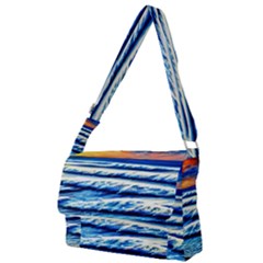 Sandy Beach Dreams Full Print Messenger Bag (l) by GardenOfOphir