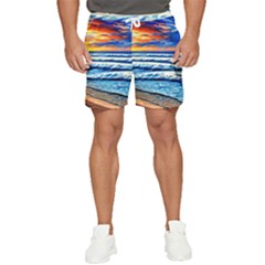 Sandy Beach Dreams Men s Runner Shorts by GardenOfOphir