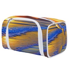 Waves Of Gold Toiletries Pouch by GardenOfOphir