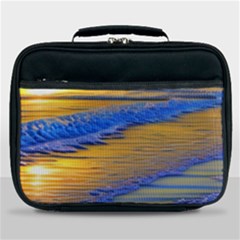 Waves Of Gold Lunch Bag by GardenOfOphir