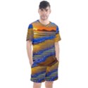 Waves Of Gold Men s Mesh Tee and Shorts Set View1