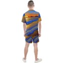 Waves Of Gold Men s Mesh Tee and Shorts Set View2