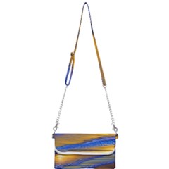 Waves Of Gold Mini Crossbody Handbag by GardenOfOphir