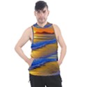 Waves Of Gold Men s Sleeveless Hoodie View1