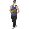 Waves Of Gold Men s Sleeveless Hoodie View2