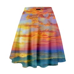 Summer Sunset High Waist Skirt by GardenOfOphir